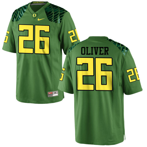 Men #26 Khalil Oliver Oregon Ducks College Football Jerseys-Apple Green - Click Image to Close
